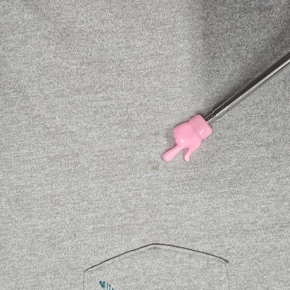 Vtg Adidas Shirt Mens Large Gray Short Sleeve Pullover Front Pocket Trefoil READ - Picture 4 of 15